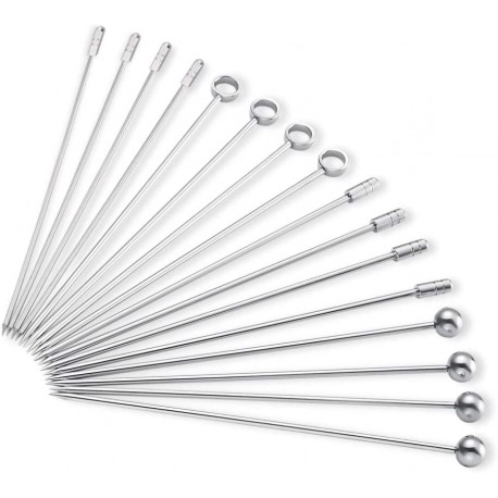 Stainless Steel Cocktail Picks (Set of 16)