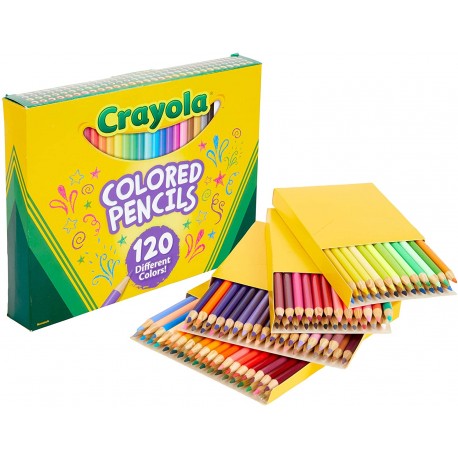 Crayola Colored Pencils, No Repeat Colors, 120 Count, Gift