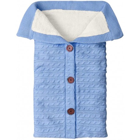 Baby Swaddle Blanket Fleece Stroller Wrap Nap Blanket Plus Velvet