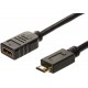 Mini HDMI Male to HDMI Female Converter Adapter Cable - 6-Inch, 2-Pack