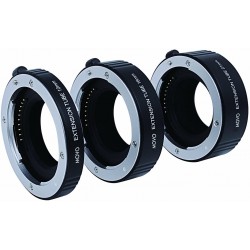 Extension Tube Set for Sony E-Mount (NEX) with 10mm, 16mm, and 21mm Extension Tubes