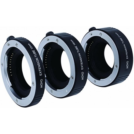 Extension Tube Set for Sony E-Mount (NEX) with 10mm, 16mm, and 21mm Extension Tubes