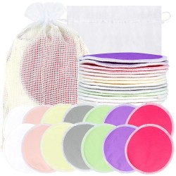 Bamboo Nursing Pads (14 Pack)+Laundry Bag & Travel Storage Bag