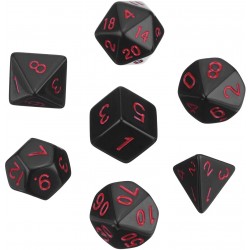 7-Die Polyhedral Dice Compatible with DND Dice Set Dungeons and Dragons with Black Pouch