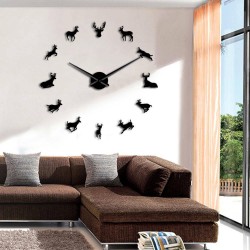 Woodland Deer Giant DIY Large Wall Clock