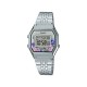 Casio Women's Vintage Floral Dial Alarm Chronograph Digital Watch