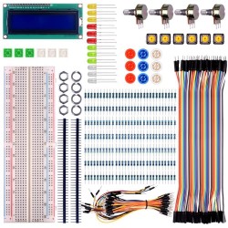 kuman for Raspberry pi 4B/3 Arduino Basic Starter Kit with LCD Screen Module Breadboard