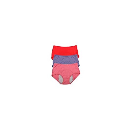 Fiber Brief Menstrual Leakproof Panties Multi Pack