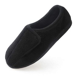 Women Soft Wide Slippers Memory Foam Closed Toed Diabetic
