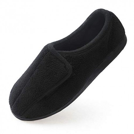 Women Soft Wide Slippers Memory Foam Closed Toed Diabetic