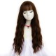 Women's Brown Wig Long Curly Wavy Hair