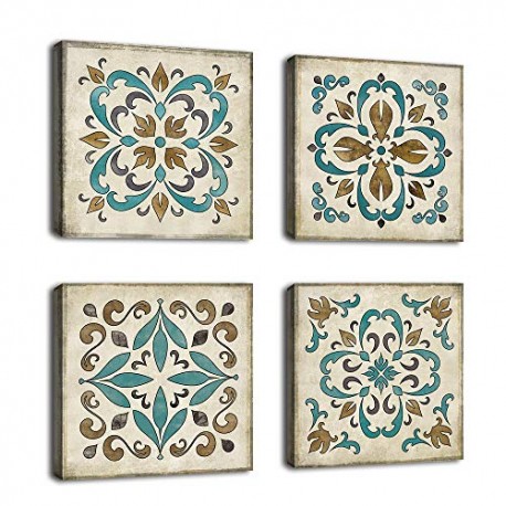 Vintage Wall Art Mandala Bedroom Wall Decor Retro