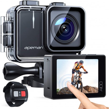 Action Camera 4K 50fps Touchscreen Ultra HD 20MP WiFi Sports Underwater