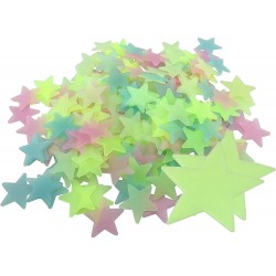 200PCS 1.2" Luminous Stars Glow in The Dark Fluorescent