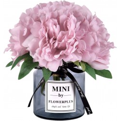 Artificial Peony Flowers with Vase