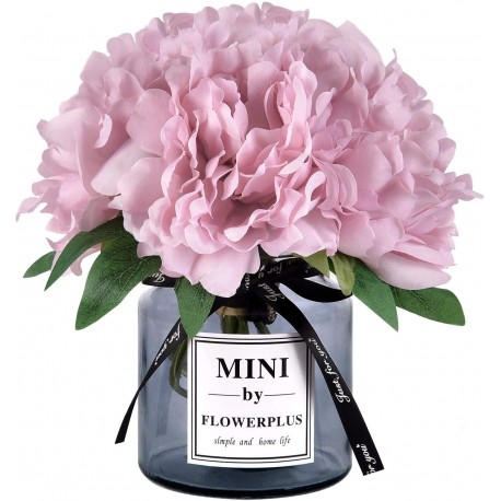 Artificial Peony Flowers with Vase