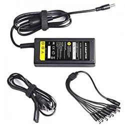 Power Adapter with 8 Way Splitter