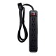 6-Outlet Power Strip with Right Angle Plug and 14-3 SJT 3-Feet Cord