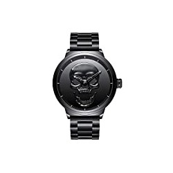 Men's 3D Skull Watch Cool Stainless Steel