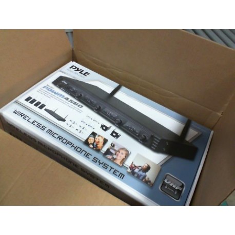4 Channel UHF Wireless Microphone System & Rack Mountable Base 4 Headsets, 4 Belt Packs, 4 Lavelier/Lapel MIC