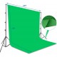 Photo Video Studio 8.5 x 10ft Green Screen Backdrop Stand Kit