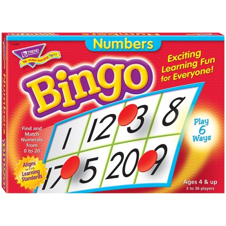 Numbers Bingo Game