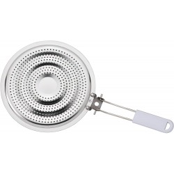 Flame Guard Simmer Plate, Stainless Steel, 8.25 x 15.75-inches