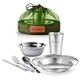 Complete Messware Kit Polished Stainless Steel Dishes Set