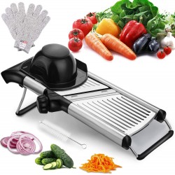 Adjustable Mandoline Slicer Manual Stainless Steel