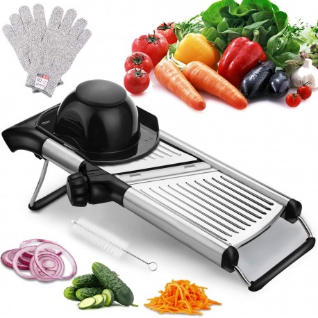 Adjustable Mandoline Slicer Manual Stainless Steel