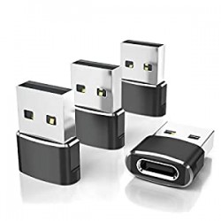 USB C Female to USB Male Adapter 4-Pack
