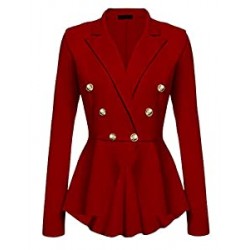 Women's Peplum Blazer One Button