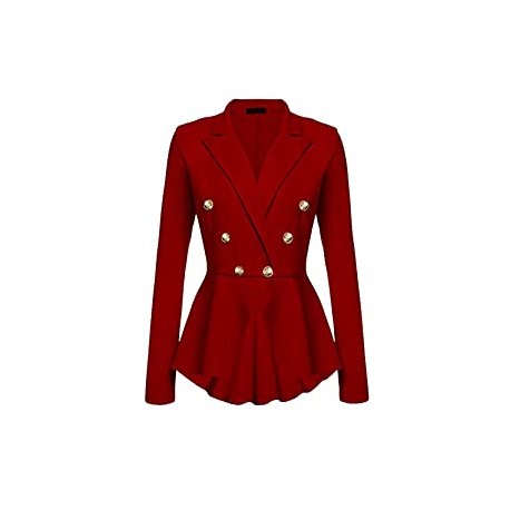 Women's Peplum Blazer One Button
