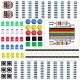 Pin Header,LEDs, Switch, Potentiometer,for Arduino MEGA2560