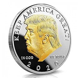 Pack 10 of Donald Trump Gold Coin, Gold Plated Collectable Coin and Case Included