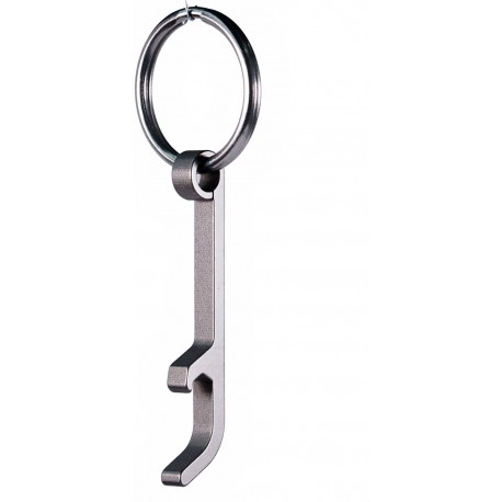 Titanium Keychain Beer Bottle Opener with Stainless Steel Key Rings