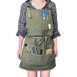 Strap/Waist Ties Painter Aprons for Women Men Art Gardening Apron Adjustable M-XXL