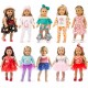 19 pcs Girl Doll Clothes Gift for American 18 inch Doll Clothes and Accessories
