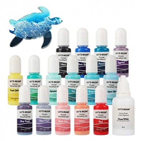 Alcohol Ink Set- LET'S RESIN Highly Saturated Ocean