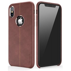 iPhone X Case, PU Leather Slim Fit Phone Cover