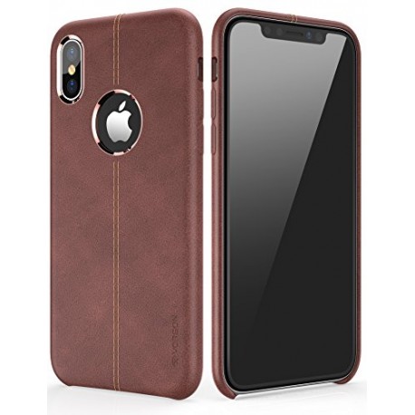iPhone X Case, PU Leather Slim Fit Phone Cover