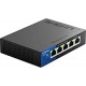Linksys LGS105 Business 5-Port Desktop Gigabit Ethernet Network