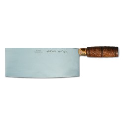 8" x 3-1/4" Chinese Chefs Knife with Wooden Handle