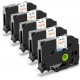 Tape for P-touch PT D210 H110 D600 1230PC 1280 Label Maker, 26.2 Feet (8m) 5Pack