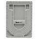 Bead Board, Grey Flocked, 3 U-Shaped Channels