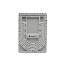 Bead Board, Grey Flocked, 3 U-Shaped Channels