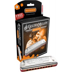 Hohner Accordions 542BX-A Golden Melody Harmonica, Key of A
