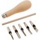 Linoleum and Vinyl Carving 6-Piece Set, with 5 0.6mm Cutting Blades