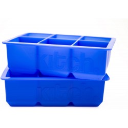 Pack 2 of Large Cube Silicone Ice Tray, 2 Pack by Kitch