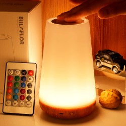Touch Lamp, Portable Table Sensor Control Bedside Lamps with Quick USB Charging Port